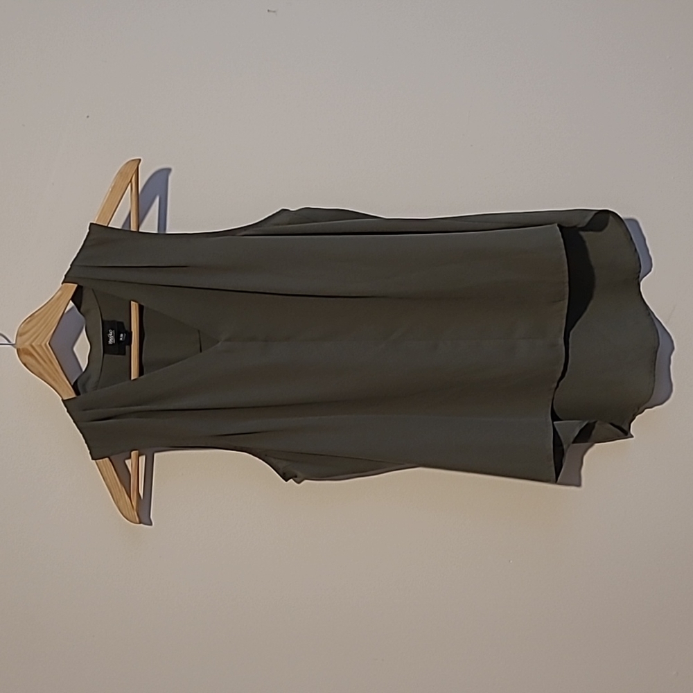 Mossimo, XS, Olive Green, Sleeveless Blouse